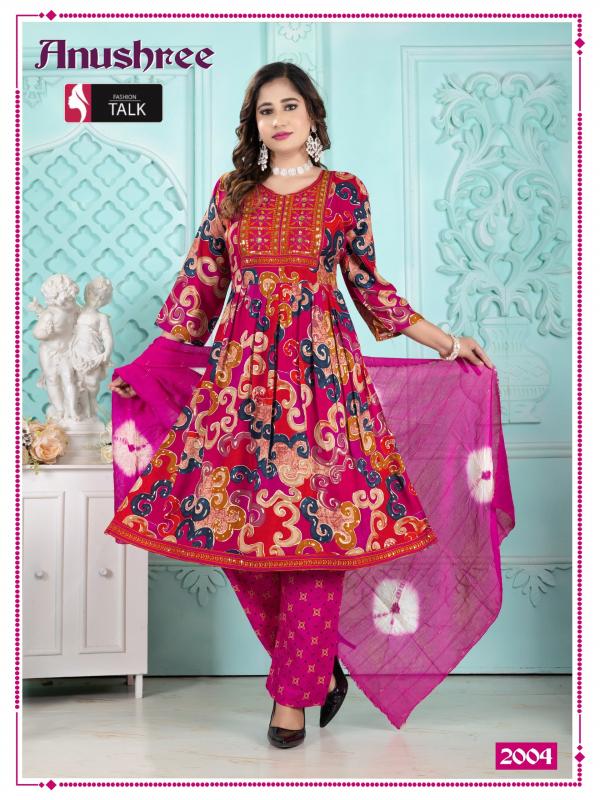 Fashion Talk Anushree Rayon Printed Kurti Bottom With Dupatta